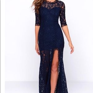 💙SOLD💙 Navy Blue Lace Dress